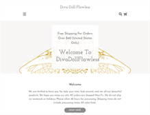 Tablet Screenshot of divadollflawless.com